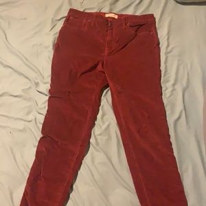 Corduroy skinny jeans from madewell